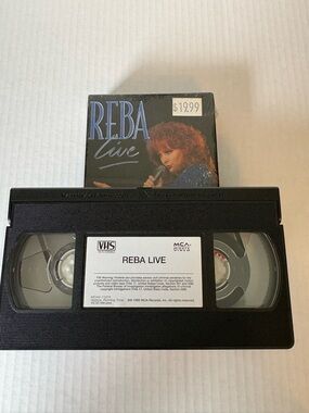 2 Reba Mcentire Live & Greatest Hits VHS Tapes Vintage Country Music Tested
